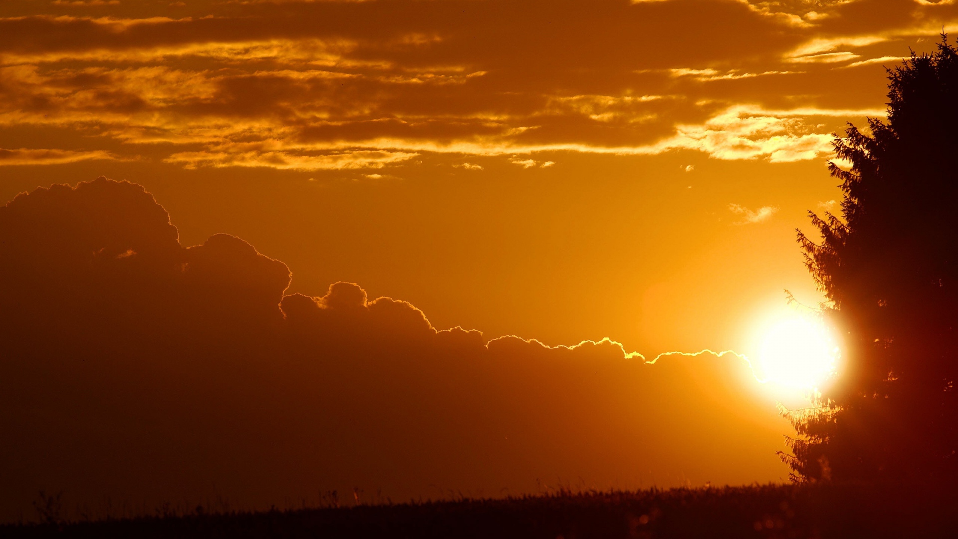 Declining sun